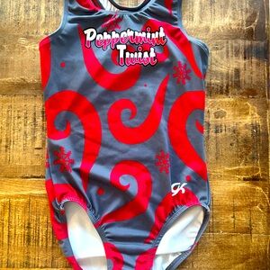 Child Large gymnastics leotard from Peppermint twist meet